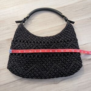 Elegant Black Crochet Women's Bag